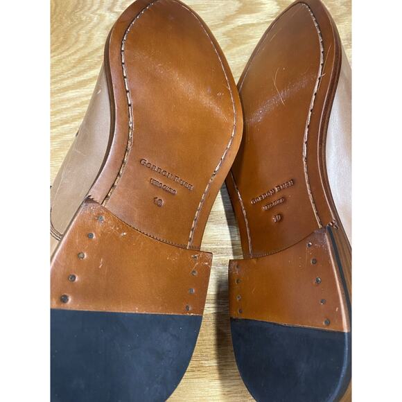 Gordon Rush Oxford Men\'s 10 Brown Leather Lace Up Almond Toe Formal Shoes S44 main image 6